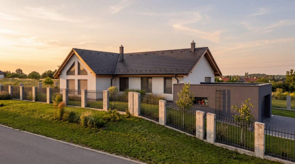 Projekt: Bungalov so sedlovou strechou a garážou